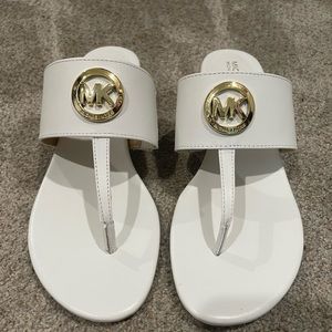 Michael Kors white sandals